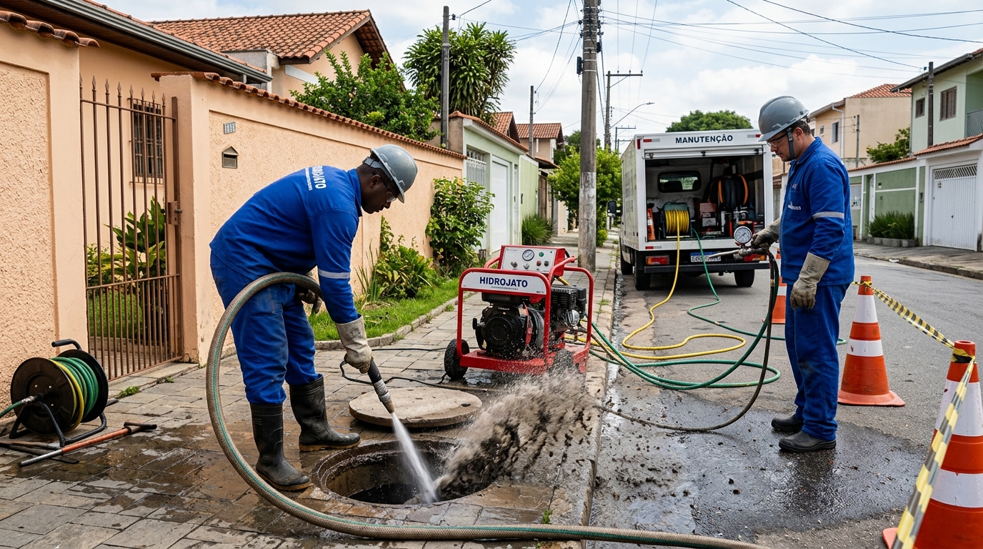Hidrojateamento residencial em Campo Grande-MS
